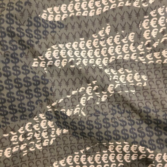 DC Dolla Sign$$ Snowpants Men's XL Y2K All Over Design Army Green Khaki - Picture 8 of 10